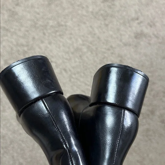 NWT Zara WIDE HEELED TOPSTITCHED BOOTS - Picture 9 of 15
